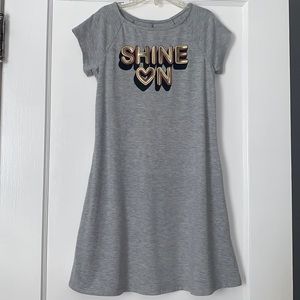 Art Class 6/6X Gray Flare Dress EUC Short Sleeves